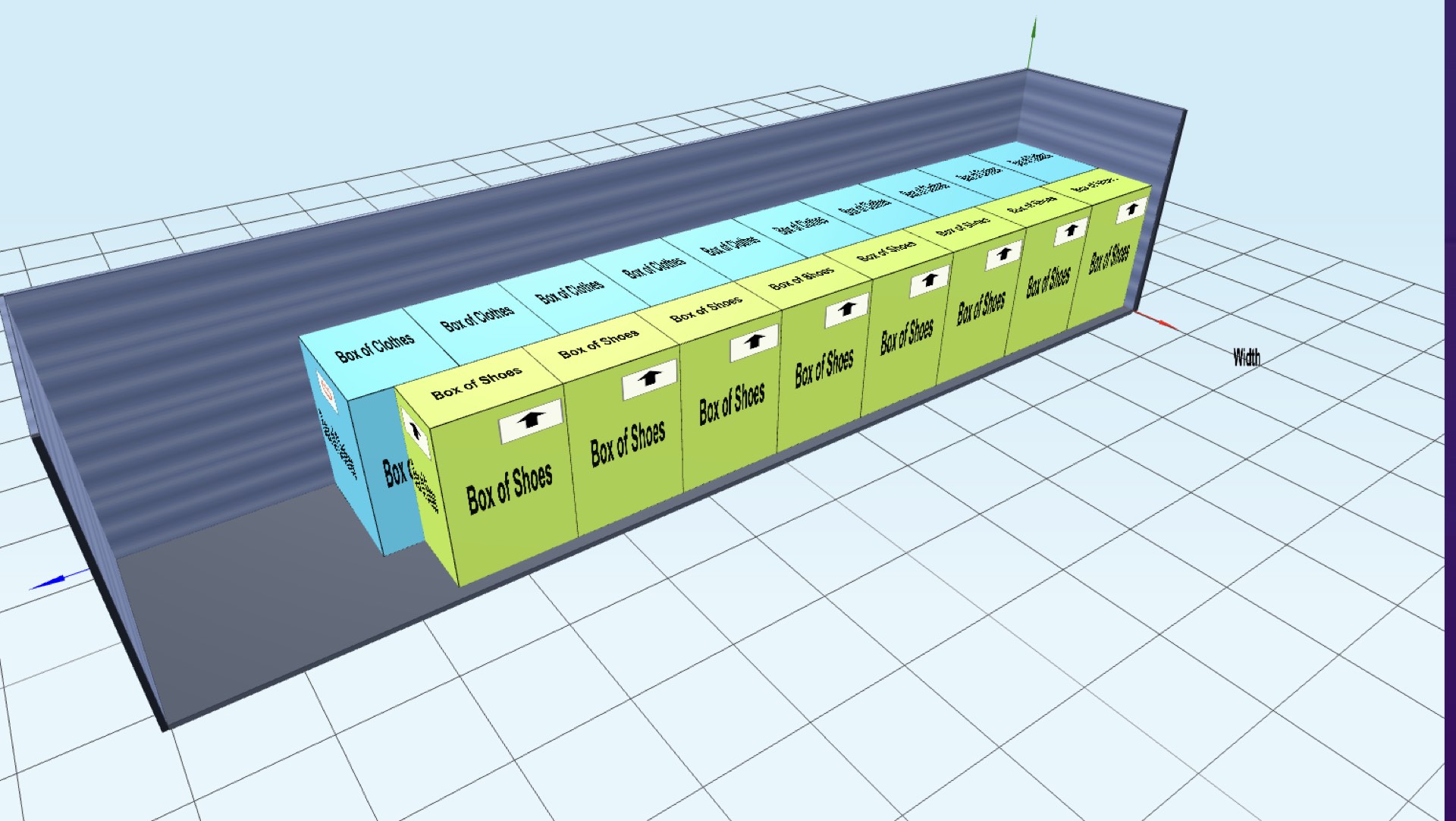 Different handling icons displayed on various boxes