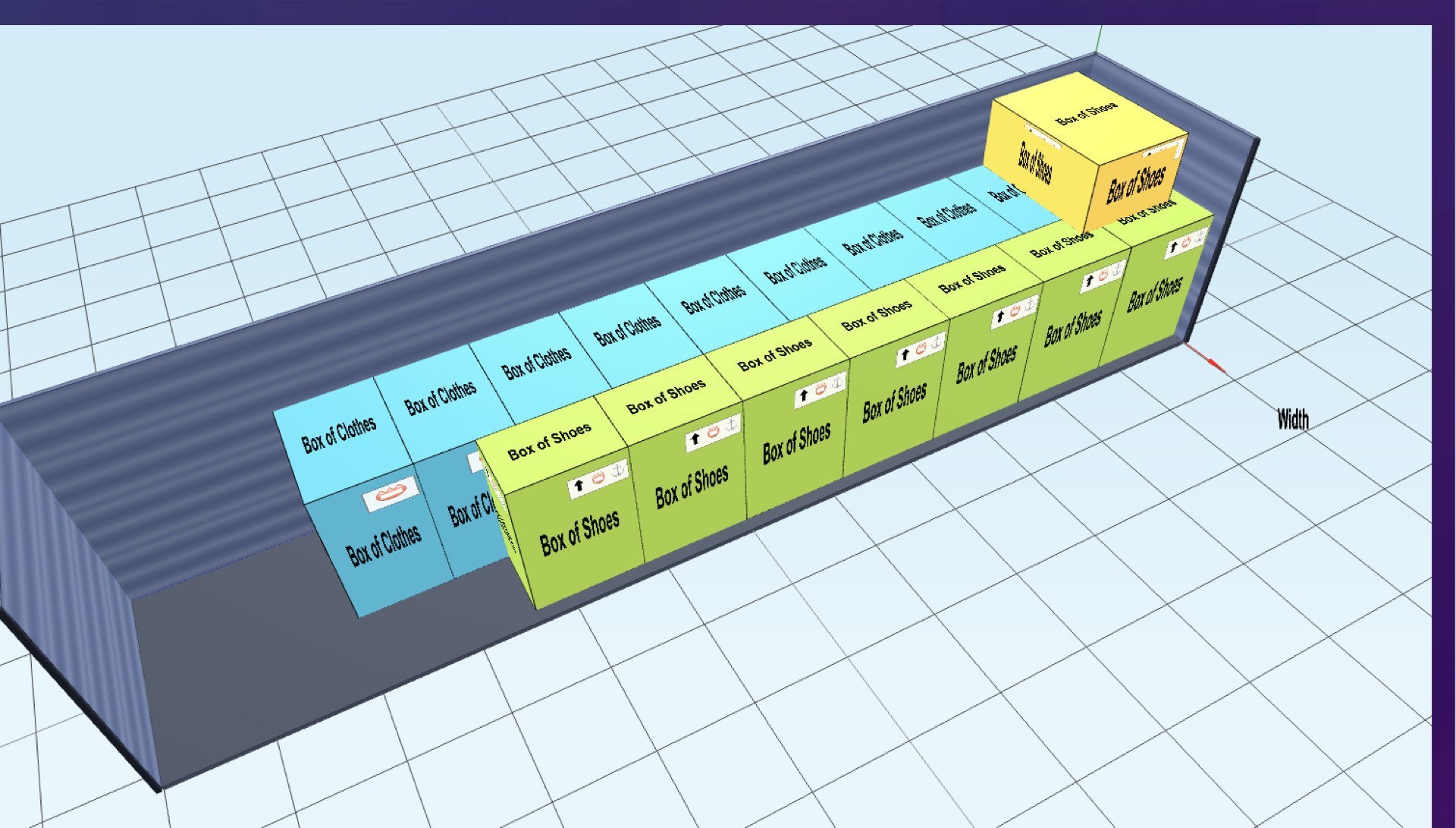 Item rotation controls showing six orientation options