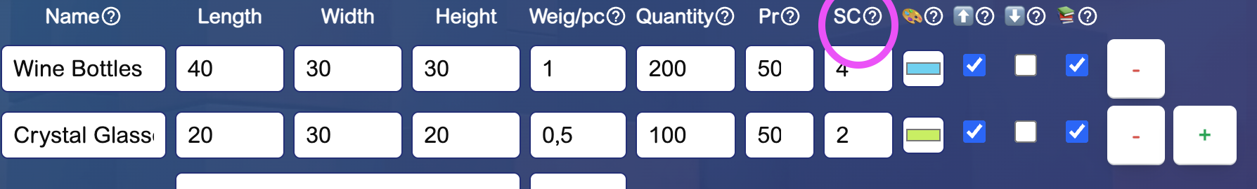 Stack capacity