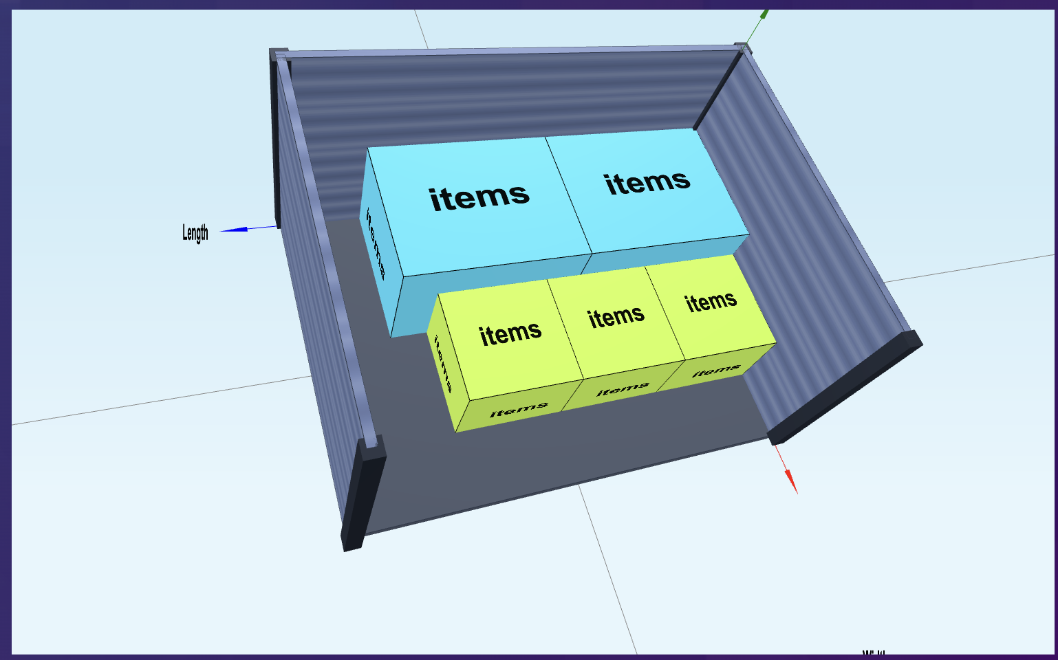 E-commerce box size comparison